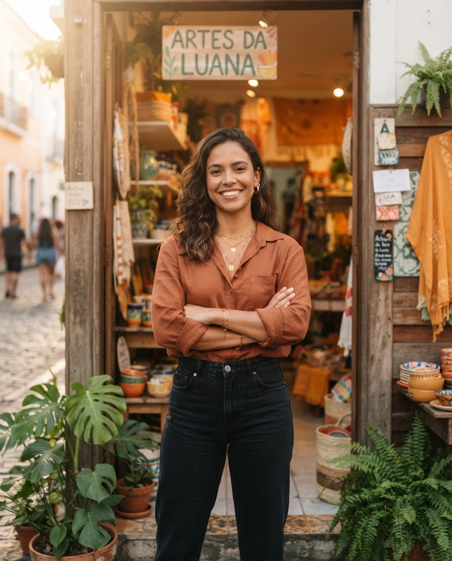 Empreendedora atendida pela Cactos